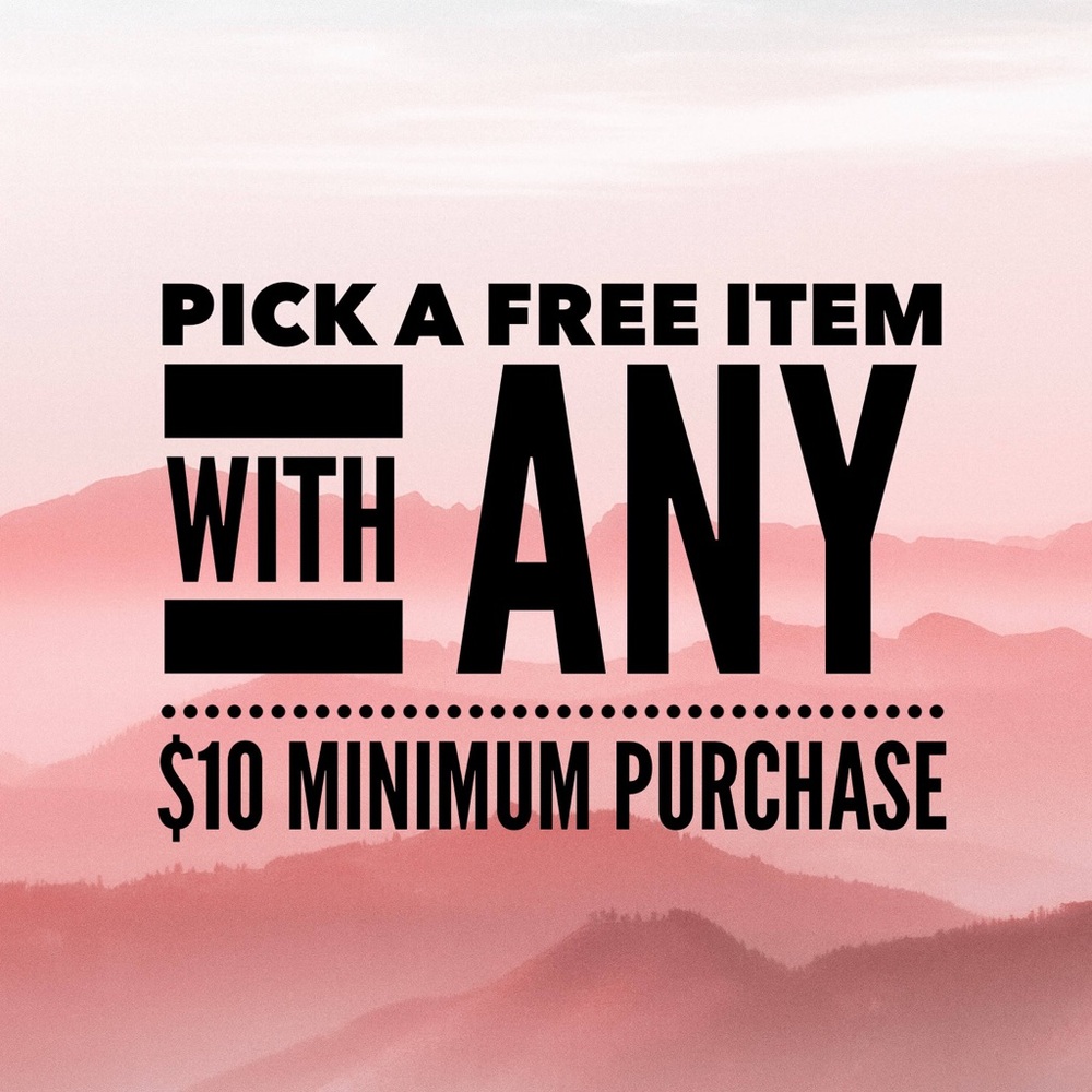 Pick any FREE 🟢 listing with any $10 minimum purchase